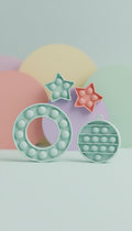 Bulle calmante en silicone doux
