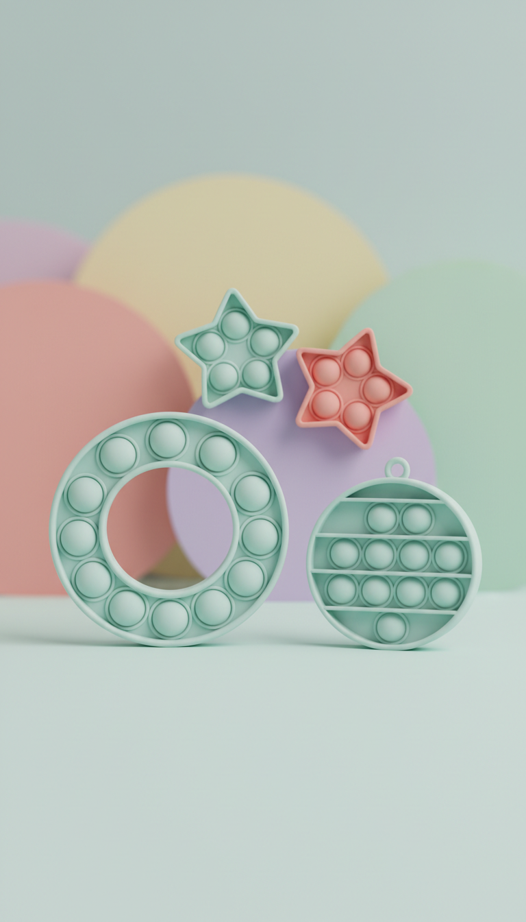 Bulle calmante en silicone doux